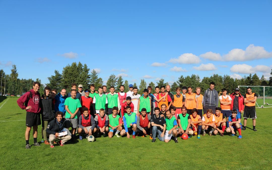 Football match with refugees in Heinola (Finland)